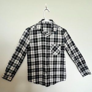 Kenneth Cole Annabelle Black/White Plaid Button up shirt